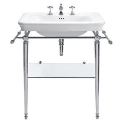 Imperial Etoile 700mm Large Basin + Chrome Basin Stand