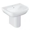 Grohe Euro Ceramic 600mm 1TH Basin + Half Pedestal