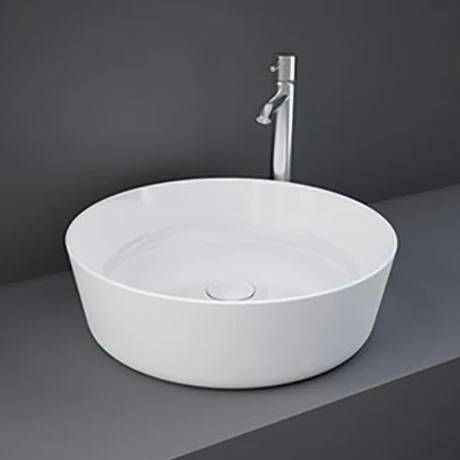 RAK Feeling 420mm 0TH Round Counter Top Basin - FEECT4200AWHA 1 RAK Feeling 420mm 0TH Round Counter Top Basin - FEECT4200AWHA