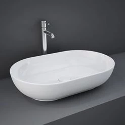 RAK Feeling 550 x 350mm 0TH Oval Counter Top Basin - FEECT5500AWHA