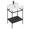 Britton Shoreditch Frame 600mm Basin & Black Wash Stand