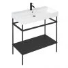 Britton Shoreditch Frame 1000mm Basin & Black Wash Stand