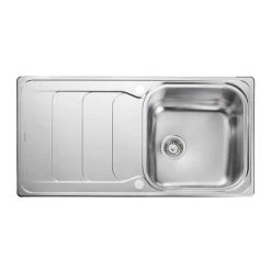 Rangemaster Houston 1.0 Bowl Stainless Steel Kitchen Sink -Cheap Basins Store HS9851 D3 460