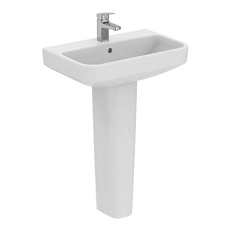 Ideal Standard i.Life S Compact 1TH Washbasin + Full Pedestal 1 Ideal Standard i.Life S Compact 1TH Washbasin + Full Pedestal