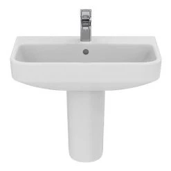 Ideal Standard i.Life S Compact 1TH Washbasin + Semi Pedestal -Cheap Basins Store ISIL60SP D3 460