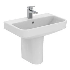 Ideal Standard i.Life S Compact 1TH Washbasin + Semi Pedestal