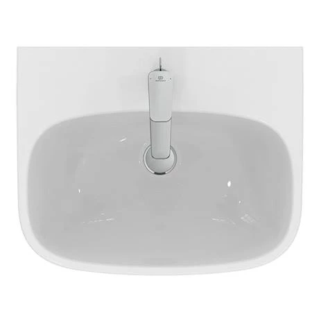 Ideal Standard i.Life A 1TH Washbasin + Semi Pedestal 2 Ideal Standard i.Life A 1TH Washbasin + Semi Pedestal - Image 2