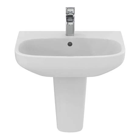 Ideal Standard i.Life A 1TH Washbasin + Semi Pedestal 4 Ideal Standard i.Life A 1TH Washbasin + Semi Pedestal - Image 4