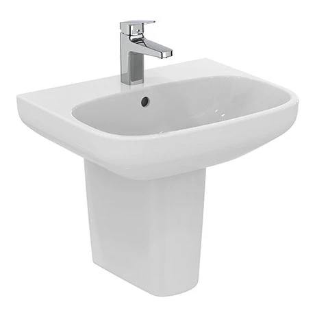Ideal Standard i.Life A 1TH Washbasin + Semi Pedestal 1 Ideal Standard i.Life A 1TH Washbasin + Semi Pedestal