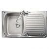Rangemaster Compact 800 x 508mm Stainless Steel 1 Bowl Kitchen Sink - LR8001