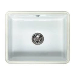 Reginox Mataro 1.0 Bowl White Ceramic Undermount Kitchen Sink + Waste 7 Reginox Mataro 1.0 Bowl White Ceramic Undermount Kitchen Sink + Waste -Cheap Basins Store MATARO d3 460