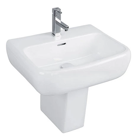 RAK Metropolitan 42cm Basin + Half Pedestal 1 RAK Metropolitan 42cm Basin + Half Pedestal