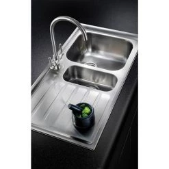 Rangemaster Manhattan 1.5 Bowl Stainless Steel Kitchen Sink -Cheap Basins Store MN10102 D2 460