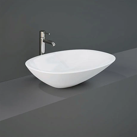 RAK Morning 540 x 380mm 0TH Oval Counter Top Basin - MORCT5400AWHA 1 RAK Morning 540 x 380mm 0TH Oval Counter Top Basin - MORCT5400AWHA