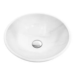 Moon White 420mm Round Marble Basin 0TH - MW001 -Cheap Basins Store MW001 detail1 460