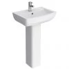 Milan Basin with Full Pedestal (550mm Wide - 1 Tap Hole)