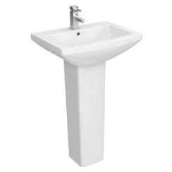 Monza Square 550 1TH Basin + Pedestal