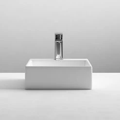 Nuie Rectangular Small Counter Top Basin 1TH 335 x 295mm - NBV106