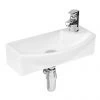 Hudson Reed 1TH Compact Wall Hung Basin (Right Hand) - NBV160