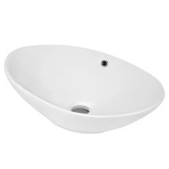 Hudson Reed Oval 588 x 390mm Countertop Vessel Basin with Overflow - NBV166