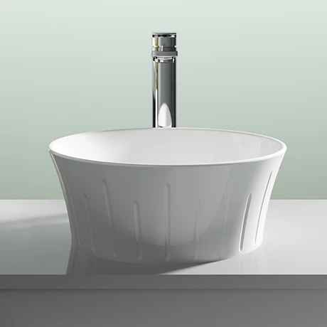 Nuie Round 360mm Sit-On Countertop Vessel Basin - NBV167 1 Nuie Round 360mm Sit-On Countertop Vessel Basin - NBV167