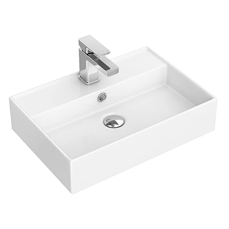 Hudson Reed Rectangular 500 x 350mm Countertop Vessel Basin - NBV178 1 Hudson Reed Rectangular 500 x 350mm Countertop Vessel Basin - NBV178