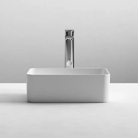 Nuie Rectangular 360 x 230mm Ceramic Counter Top Basin 0TH - NBV179 4 Nuie Rectangular 360 x 230mm Ceramic Counter Top Basin 0TH - NBV179 - Image 4