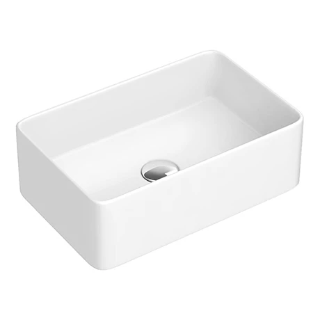 Nuie Rectangular 360 x 230mm Ceramic Counter Top Basin 0TH - NBV179 1 Nuie Rectangular 360 x 230mm Ceramic Counter Top Basin 0TH - NBV179