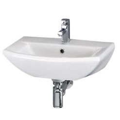 Nuie Asselby Wall Hung Cloakroom Basin (500 x 375mm) - NCA204
