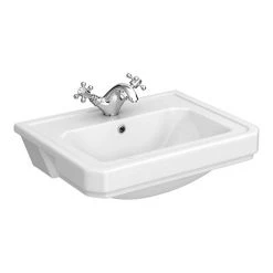 Carlton 560 x 450mm 1TH Semi Recessed Basin - NCS808A