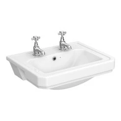 Carlton 560 x 450 2TH Semi Recessed Basin - NCS808