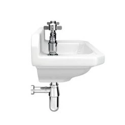Carlton 515mm Traditional Cloakroom Basin (2 Tap Hole - Depth 300mm) -Cheap Basins Store NCS829 n d2 460