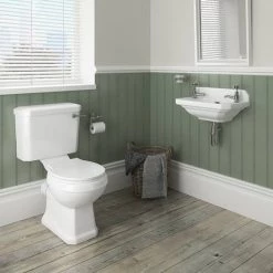 Carlton 515mm Traditional Cloakroom Basin (2 Tap Hole - Depth 300mm) -Cheap Basins Store NCS829 n d3 460