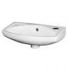 Nuie 450mm Wall Hung Cloakroom Basin - 1 Tap Hole - NCU842