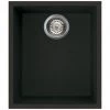 Reginox Quadra 100 1.0 Bowl Undermount Granite Kitchen Sink - Black