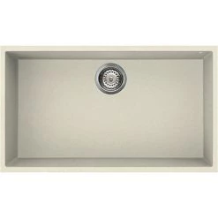 Reginox Quadra 130 1.0 Bowl Undermount Granite Kitchen Sink - Cream