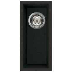 Reginox Quadra 50 1.0 Bowl Undermount Granite Kitchen Sink - Black