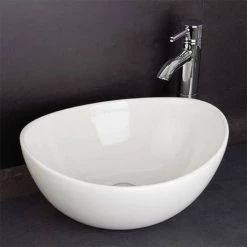 RAK Shell Sit On Vanity Basin - No TH - SHELBAS -Cheap Basins Store RAK Shell Sit On Vanity Basin No TH SHELBAS detail4 460