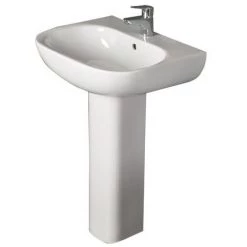 RAK - Tonique 55cm Basin 1th with Full Pedestal