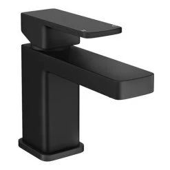Rondo Double Wall Hung Basin Package with Matt Black Square Taps + Bottle Traps -Cheap Basins Store RDMBPK d2 460