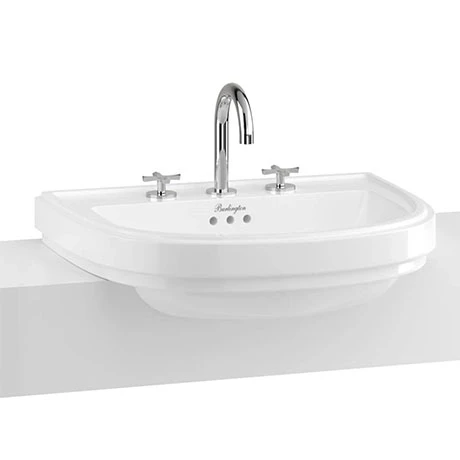 Burlington Riviera 580mm Semi-Recessed Basin 1 Burlington Riviera 580mm Semi-Recessed Basin
