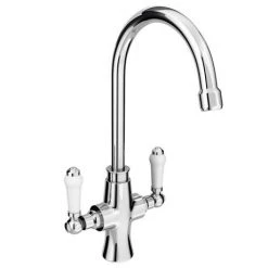 Reginox Traditional White Ceramic 1.5 Kitchen Sink + Mixer Tap -Cheap Basins Store RL301 ELBE n d2 460