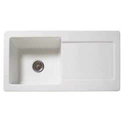 Reginox Contemporary White Ceramic 1.0 Bowl Kitchen Sink - RL504CW 7 Reginox Contemporary White Ceramic 1.0 Bowl Kitchen Sink - RL504CW -Cheap Basins Store RL504CW n d3 460