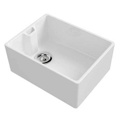 Reginox Contemporary White Ceramic Belfast Kitchen Sink + Waste 1 Reginox Contemporary White Ceramic Belfast Kitchen Sink + Waste