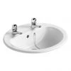 Armitage Shanks - Orbit21 55cm Countertop basin - 2TH with Overflow & Chainhole - S248801