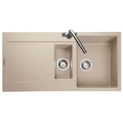 Rangemaster Scoria 1000 x 500mm Igneous Stone 1.5 Bowl Inset Sink - SCO1052SN