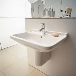 Duravit Starck 3 1TH Basin + Semi Pedestal 5 Duravit Starck 3 1TH Basin + Semi Pedestal -Cheap Basins Store SK501THSP D1 460