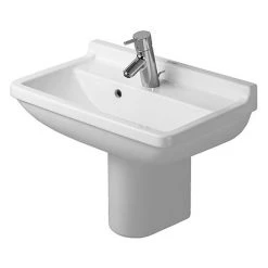 Duravit Starck 3 Compact 1TH Basin + Semi Pedestal