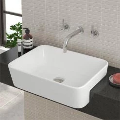 Salou Semi Recessed Basin 0TH - 480 x 375mm