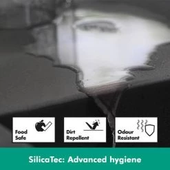 Hansgrohe S510-U635 1.5 Bowl Undermount Kitchen Sink - Graphite Black - 43433170 -Cheap Basins Store SilicaTec D2 460